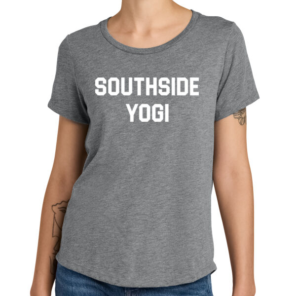 Printed South Side Yogi - Women's Relaxed Tri Blend Scoop Neck Tee Thumbnail