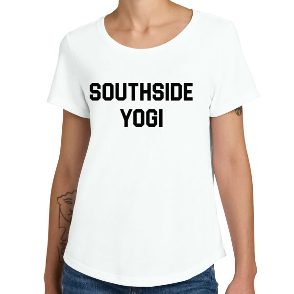 Printed South Side Yogi - Women's Relaxed Tri Blend Scoop Neck Tee Thumbnail