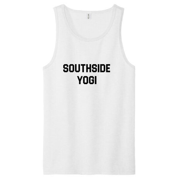 Printed South Side Yogi - Unisex Tri Blend Tank Thumbnail