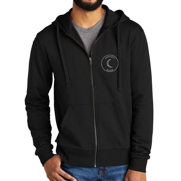 Printed South Side Yogi - Unisex Organic French Terry Full Zip Hoodie Thumbnail