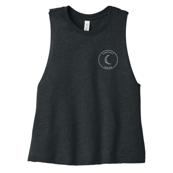 Printed South Side Yogi - Women's Racerback Cropped Tank Thumbnail